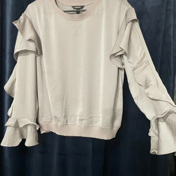 Express Ruffle Sweater - Picture 2 of 4